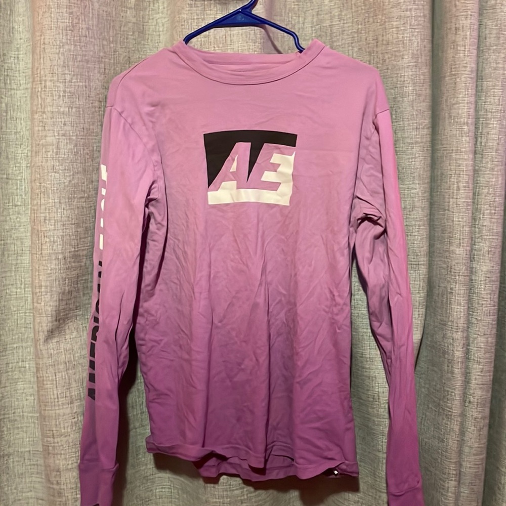 purple long sleeve t